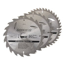 Silverline 298537 TCT Circular Saw Blades 20, 24, 40T 3pk