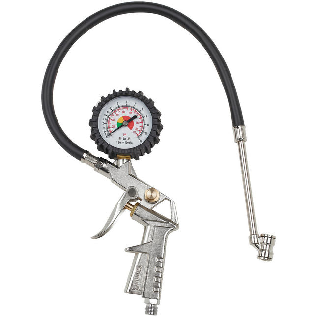 Clarke 5060220 30DTC Twin Connector Airline Tyre Inflator With Pressure Gauge