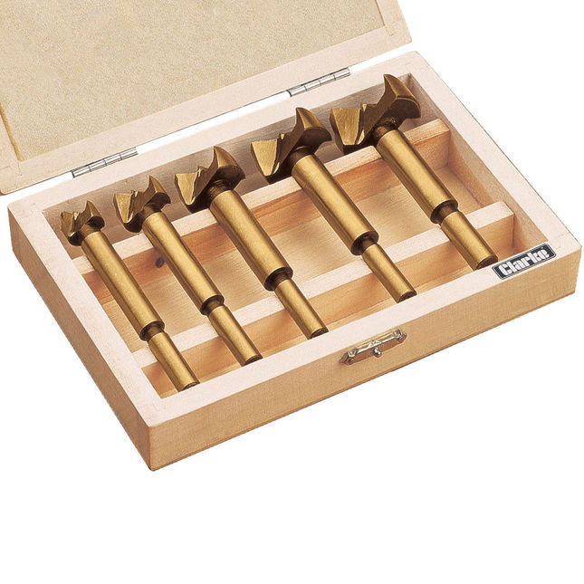 Clarke 1801365 CHT365 5 piece Metric Forstner Bit Set