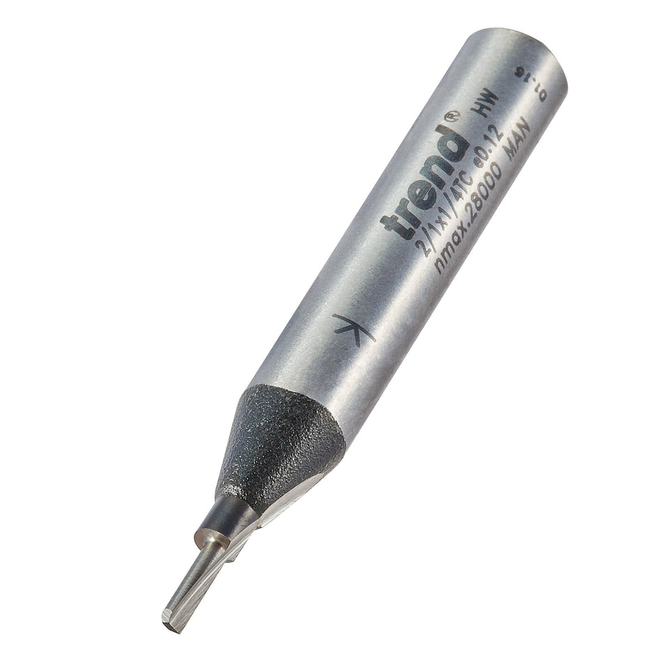 Trend Tools 2/1X1/4TC Single Flute Cutter 1.6Mm Diameter