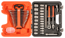 Bahco S400 1/2" Square Drive Socket Set with Metric Hex Profile and Combination Spanner Set