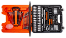 Bahco S108 1/4" and 1/2" Square Drive Socket Set with Combination Spanner Set/Socket Drivers