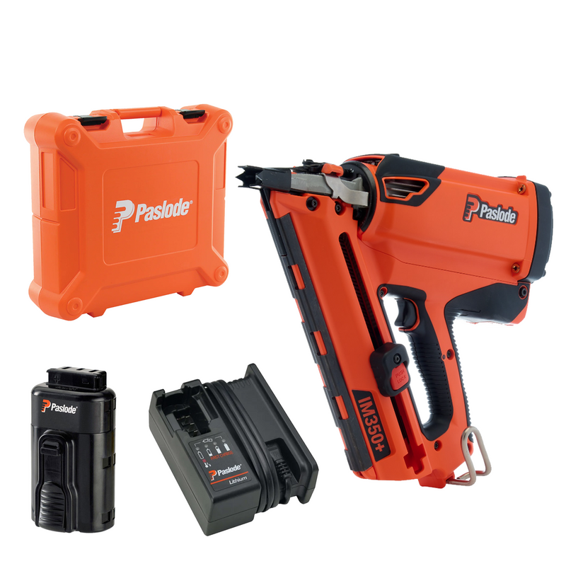 Paslode IM350+ Li-Ion Gas Framing Nailer with Battery and Charger In Case