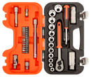 Bahco S330 1/4" and 3/8" Square Drive Socket Set with Metric Hex Profile and Ratchet