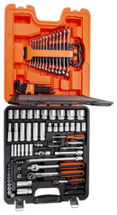 Bahco S103 1/4" and 1/2" Square Drive Socket Set with Combination Spanner Set