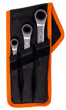 Bahco S4RM/3T 4-in-1 Ratcheting Ring Wrench Set - 3 Pcs/Pouch
