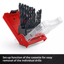 Einhell 49423019 Drill Case HSS-R Black 19pcs