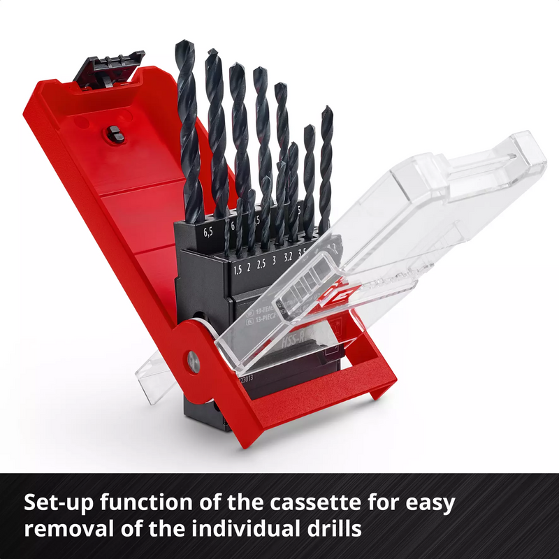 Einhell 49423013 Drill Case HSS-R Black 13pcs