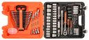Bahco S106 1/4" and 1/2" Square Drive Socket Set with Combination Spanner Set/L-Keys