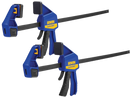 Irwin T524QCEL7 Quickgrip 600mm/24inch Medium Duty Bar Clamp Twin Pack