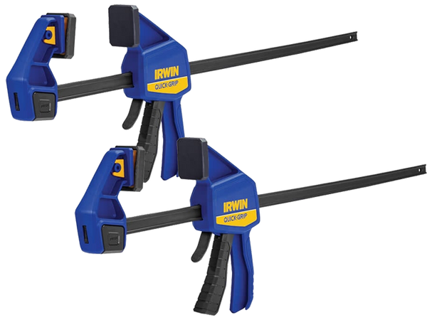 Irwin T524QCEL7 Quickgrip 600mm/24inch Medium Duty Bar Clamp Twin Pack