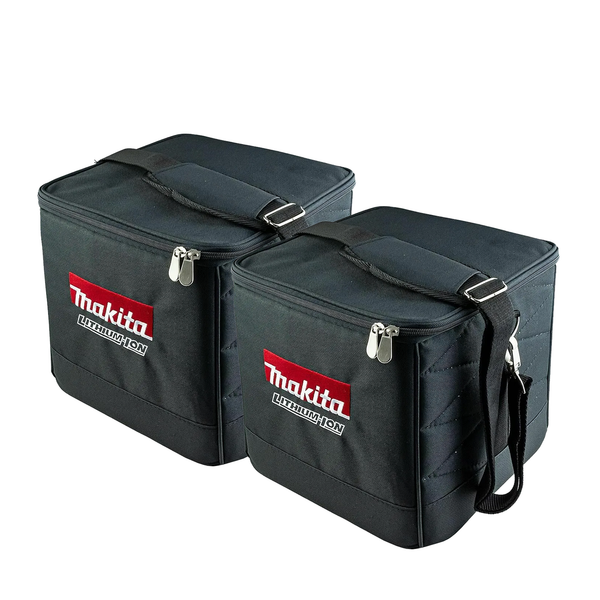 Makita 831373-8 10in 225mm Black Canvas Nylon Cube Tool Bag - Pack of 2