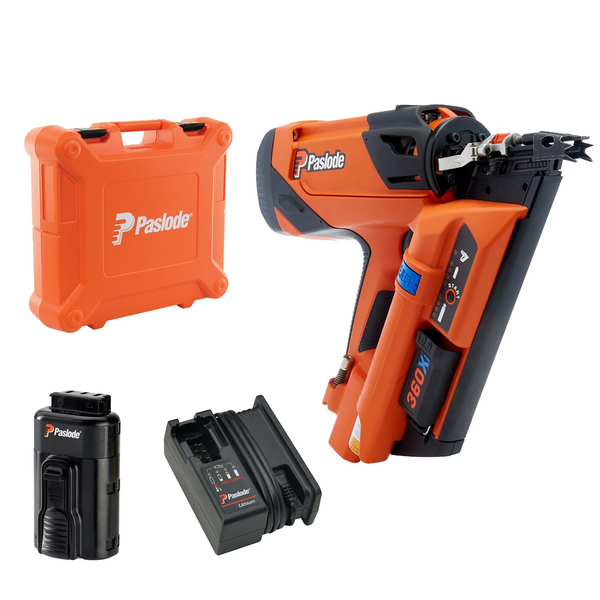 Paslode 360XI Li-ion Gas Framing Nailer with Battery and Charger In Case