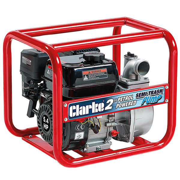 Clarke 7230168 PF50 Petrol Powered 2" Full-Trash Water Pump