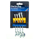 Clarke 1700639 PRO239 4 piece 8 - 12mm Flexi Flare Nut Spanner Set
