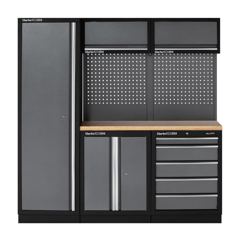 Clarke 7632895 COMBGSM02 Wooden Top 11 Piece Modular Storage System Package