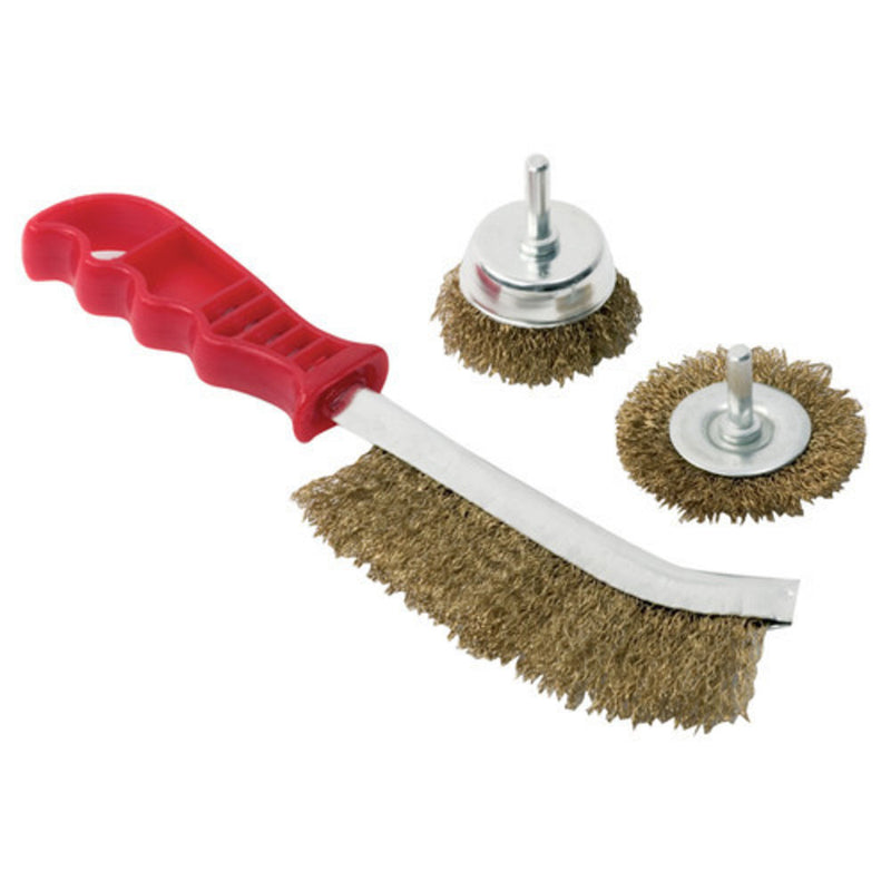 Clarke 1801561 CHT561 - 3 piece Wire Brush Set