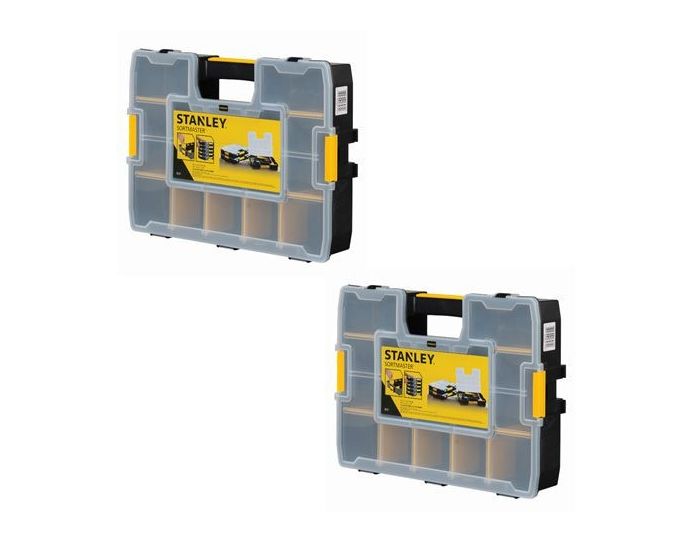 Stanley 1-94-745 Sortmaster Tool/Parts Organiser Connectable Pack Of 2