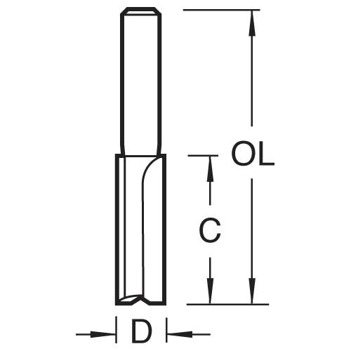 Trend Tools L140X8MMTC Leigh Dovetail Cutter