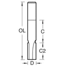 Trend Tools C007LX1/4TC Pocket Cutter 6.3Mm Diameter
