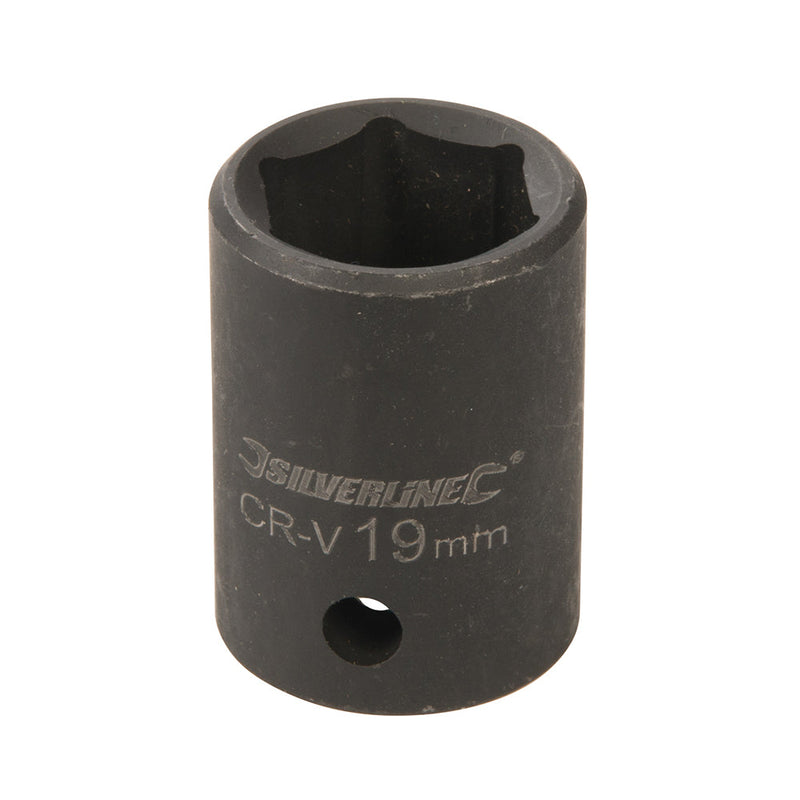 Silverline 301762 Impact Socket 1/2" Drive 6pt Metric