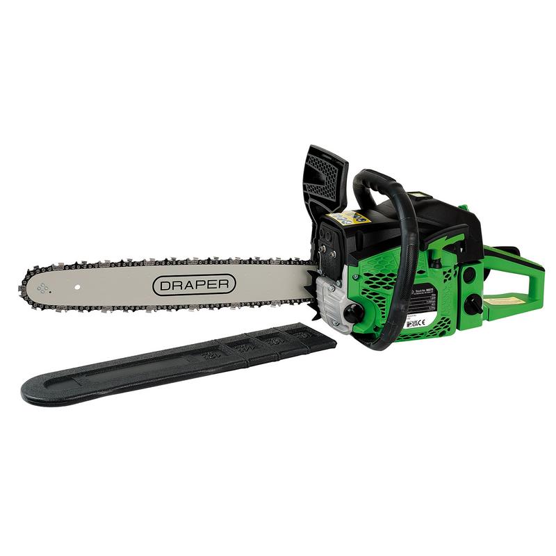 Draper 30273 Petrol Chainsaw, 45cc, 450mm/18"