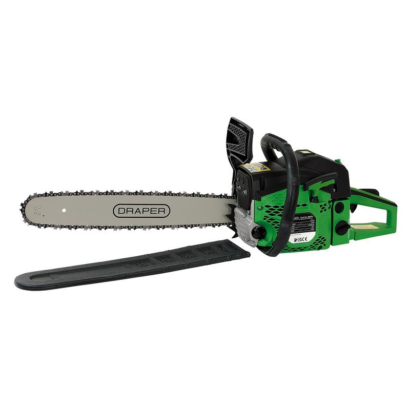 Draper 30274 Petrol Chainsaw, 51cc, 500mm/20"