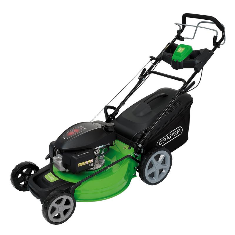 Draper 30277 Self-Propelled Petrol Lawn Mower, 530mm, with Honda 201cc/3.8HP Engine