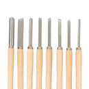 Silverline 303159 Wood Turning Chisel Set 8pce