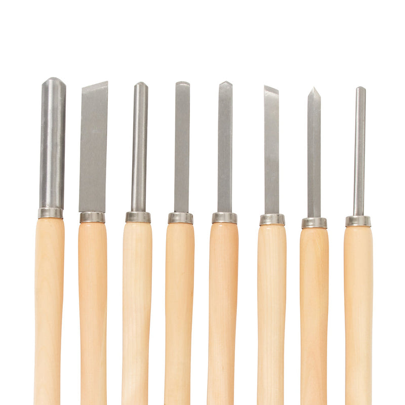 Silverline 303159 Wood Turning Chisel Set 8pce