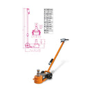 BETA 30650200 3065/40-20T-AIR HYDRAULIC JACK, 40/20 T