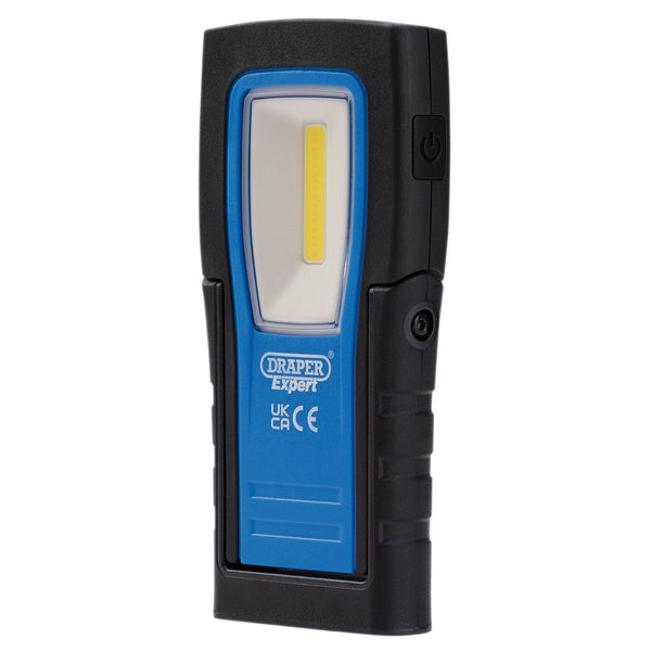 Draper Expert 31102 SMD/COB LED USB Rechargeable Ultra-Thin Inspection Light, 4W, 400 Lumens, USB-C Cable Supplied
