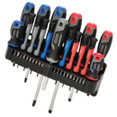Draper 31672 Screwdriver Set with Wall Mountable Rack (37 Piece)