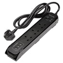 BUNKERå¨ 31713 UK Power Strip with Magnetic Holder