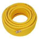 Draper 31732 High Visibility Hybrid Air Hose, 20m x 10mm, 1/4" BSP, Yellow