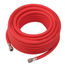 Draper 31735 High Visibility Hybrid Air Hose, 15m x 8mm, 1/4" BSP, Red