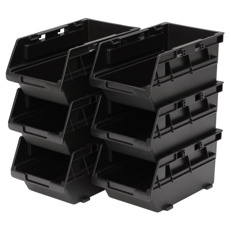 Draper 31773 BUNKER Load-Up Stack Storage Bin Set (6 Piece)