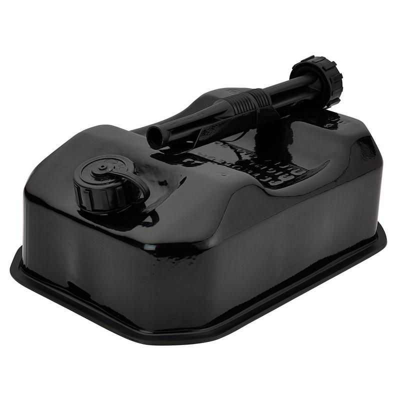 Draper 31790 Flat Steel Fuel Can, 5L, Black
