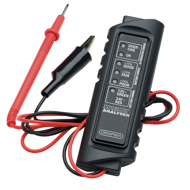 Draper 31848 12/24V Battery and Alternator Analyser