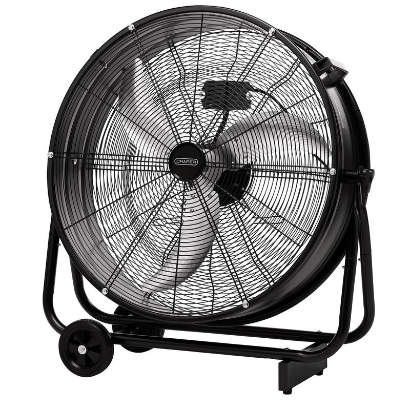 Draper 31850 230V Industrial Drum Fan, 24"/590mm, 120W