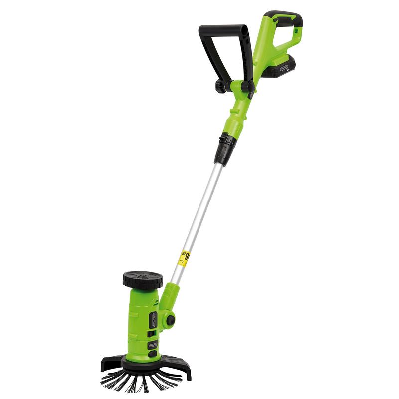Draper 31859 18V 4-in-1 Multi-Function Grass Trimmer, 1 x 2.0Ah Battery, 1 x Charger