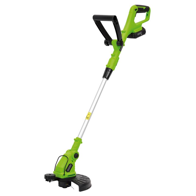Draper 31860 18V 2-in-1 Grass Trimmer, 1 x 2.0Ah Battery, 1 x Charger