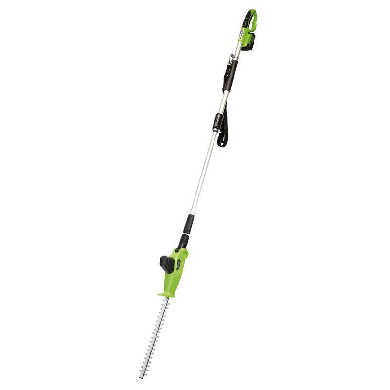 Draper 31865 18V Pole Hedge Trimmer, 1 x 2.0Ah Battery, 1 x Charger