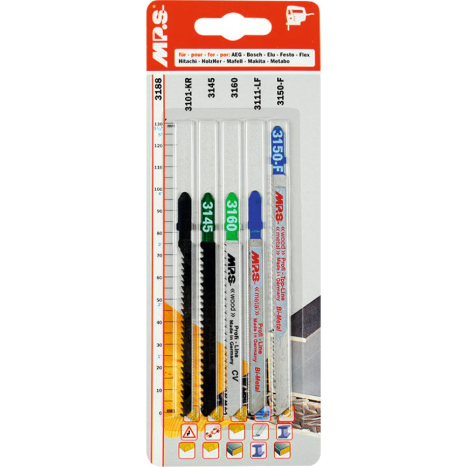 DART 3188-5 MPS Jigsaw Blade Multipack - Pk 5