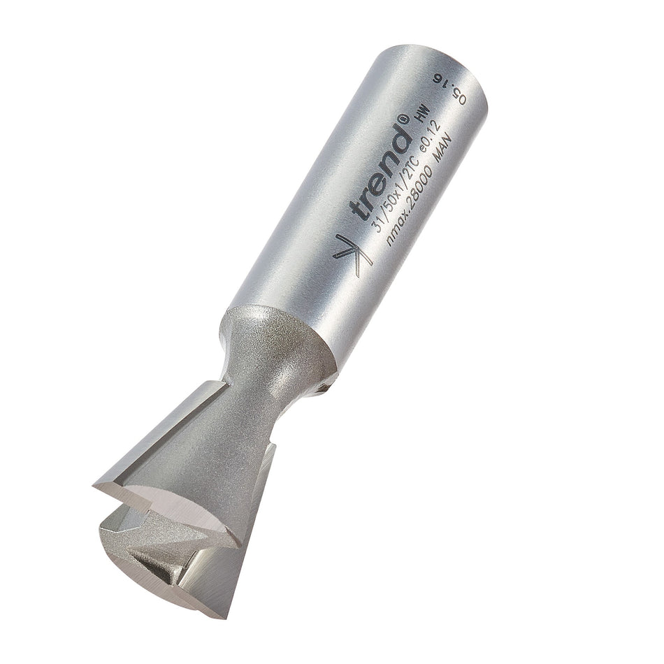 Trend Tools 31/50X1/2TC Dovetail Cutter 104 Degrees X 19.1Mm Diameter