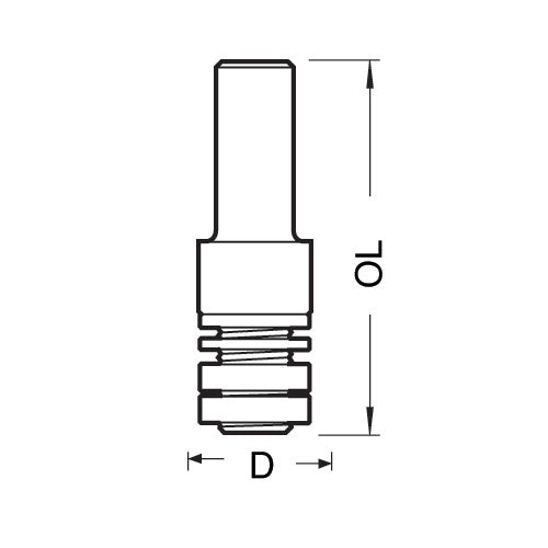 Trend Tools 33/20X1/2 Arbor For M12 Bore Groover