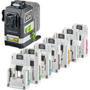 Laserliner 32168 036.380-1 PowerPlane-Laser 3G Multi-18V Set Three-Dimensional Green Laser