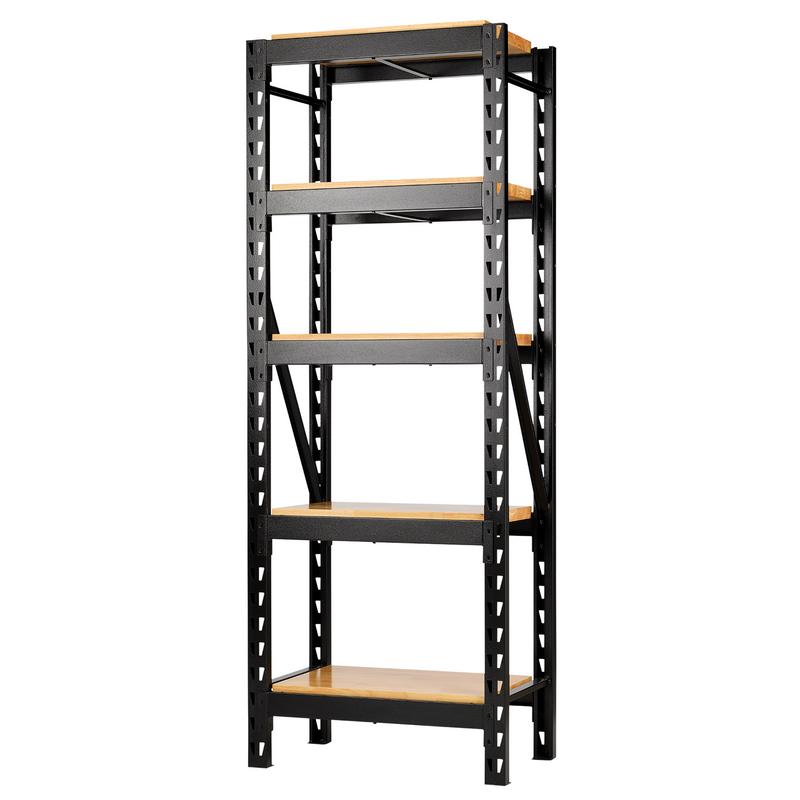 Draper 32446 BUNKER 22 Piece Modular 5 Tier Racking with Hardwood Shelving, 750mm