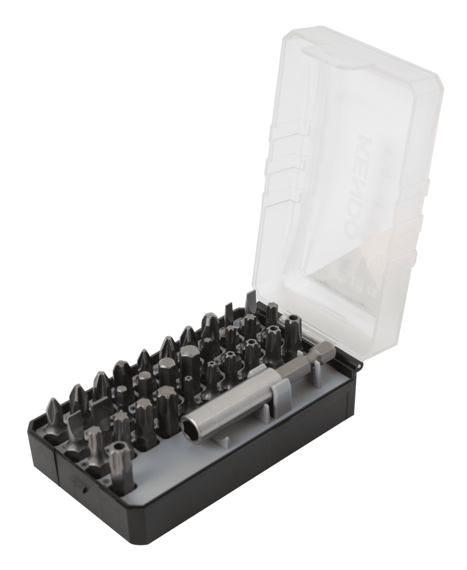 Kendo 32503433 32 Piece Screwdriver Bit Set with Magnetic Bit Holder