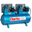 Clarke 2092370 XE37/270 (O/L) 36cfm 270 Litre 2x4HP Industrial Air Compressor (230V)